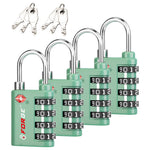 Forge Dual-Opening TSA Lock: Combo & Key Access , Green Pack