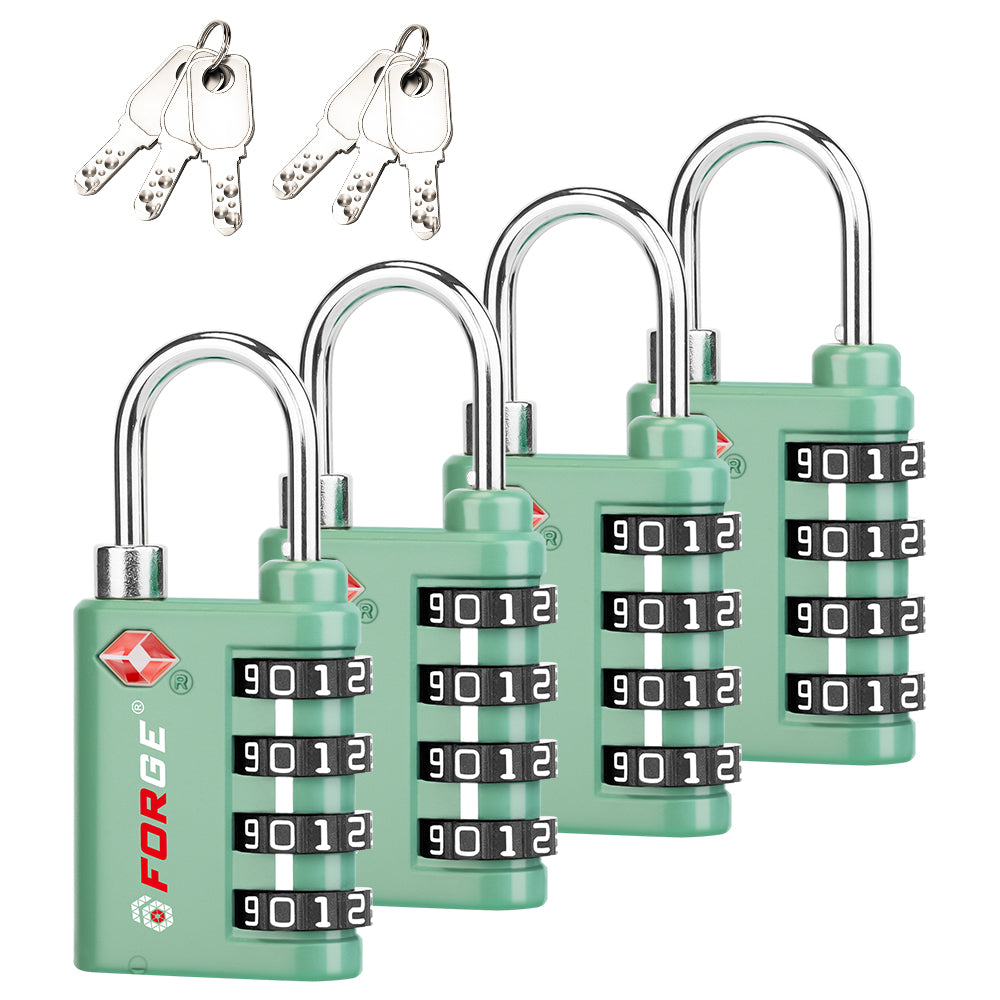 Forge Dual-Opening TSA Lock: Combo & Key Access , Green Pack