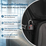Forge TSA Approved Key Locks for Travel - Compact Alloy (OX Series, 4 Colors Pack)