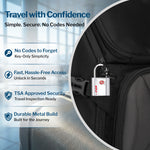 Forge TSA Approved Key Locks for Travel - Compact Alloy (OX Series, Silver Pack)