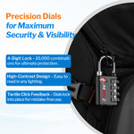Forge Dual-Opening TSA Lock: Combo & Key Access , Black Pack