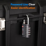 Forge 4-Digit Heavy Duty TSA Approved Lock for Travel & Gym, Gray Pack