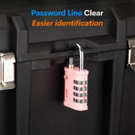 Forge 4-Digit Heavy Duty TSA Approved Lock for Travel & Gym, Pink Pack