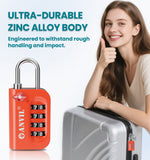 Anvil TSA Approved Luggage Lock – 4-Digit Combination (Orange Pack) - LockSelect 