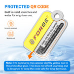 TSID QR Code Lost & Found Luggage Tag – Large Yellow