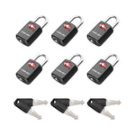 Mini TSA Approved Keyed Luggage Lock – One Key Opens All (Black Pack) - LockSelect 