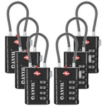 4-Digit TSA Approved Luggage Lock – TSA008 Core with Alert Indicator (Black Pack)