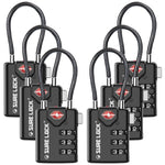 TSA Accepted Combination Luggage Lock – (Black Pack) - LockSelect 