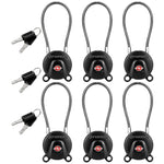 Forge TSA006 Dimple Key Cable Locks (Koala Series, Black Pack)