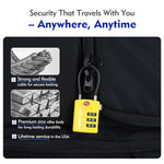 TSA Combination Cable Luggage Lock – Open Alert, Easy-Read Dials (Yellow Pack) - LockSelect 