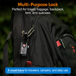 Forge TSA Approved Cable Luggage Lock with Easy-to-Read Dials (Eagle Series, Black Pack)
