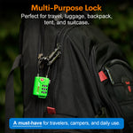 Forge TSA Approved Cable Luggage Lock with Easy-to-Read Dials (Eagle Series, Green Pack)