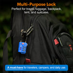 Forge TSA Approved Cable Luggage Lock with Easy-to-Read Dials (Eagle Series, Blue Pack)