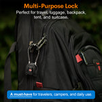 Forge TSA006 Dimple Key Cable Locks (Koala Series, Black Pack)