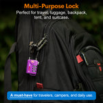 Forge TSA Approved Cable Luggage Lock with Easy-to-Read Dials (Eagle Series, Dark Purple)