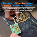 Forge Dual-Access TSA Approved Lock (Guardian series, Green pack)
