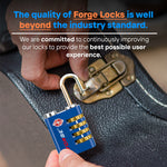 Forge Dual-Access TSA Approved Lock (Guardian series, Blue pack)