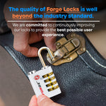 Forge Dual-Access TSA Approved Lock (Guardian series, White pack)