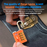 Forge Dual-Access TSA Approved Lock (Guardian series, Orange pack)