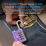 Forge Dual-Access TSA Approved Lock (Guardian series, Purple pack)