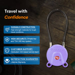 Forge TSA006 Dimple Key Cable Locks (Koala Series, Purple 2 Pack)