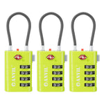4-Digit TSA Approved Luggage Lock – TSA008 Core with Alert Indicator (Grass Green Pack)