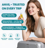 Anvil TSA Approved Luggage Lock – 4-Digit Combination (Yellow Pack) - LockSelect 