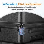 Forge Dual-Opening TSA Lock: Combo & Key Access , Blue Pack