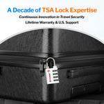 Forge Dual-Opening TSA Lock: Combo & Key Access , White Pack