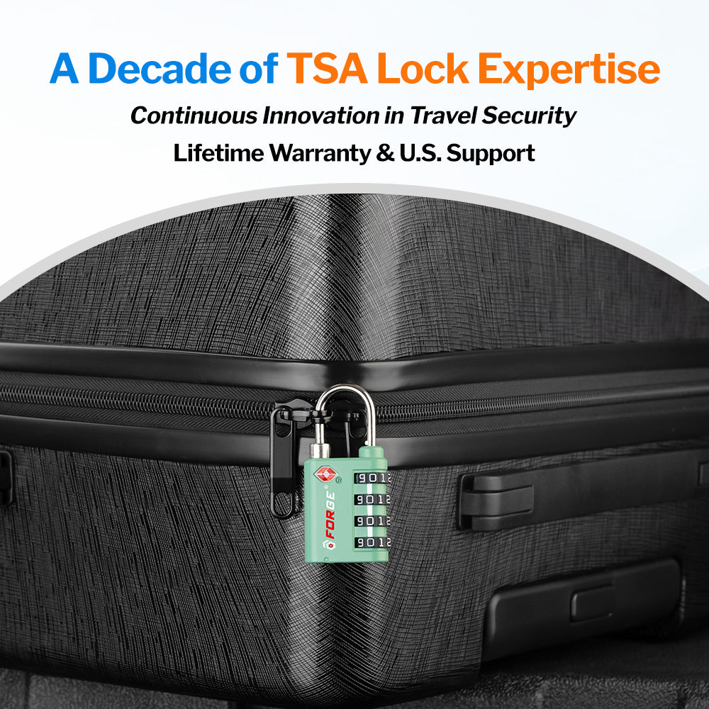 Forge Dual-Opening TSA Lock: Combo & Key Access , Green Pack