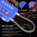 4-Digit TSA Luggage Lock – TSA008 Core with Alert Indicator (2 Pack, Blue)