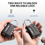 SureLock Heavy Duty TSA Padlock for Pelican Cases & Gun Cases, Black Pack