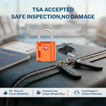 Forge TSA Approved Key Locks for Travel - Compact Alloy (OX Series, Orange Pack)