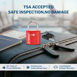 Forge TSA Approved Key Locks for Travel - Compact Alloy (OX Series, Red Pack)