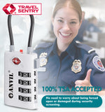 4-Digit TSA Approved Luggage Lock – TSA008 Core with Alert Indicator (White Pack)