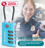 4-Digit TSA Approved Luggage Lock – TSA008 Core with Alert Indicator (Blue Pack)