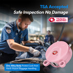 Forge TSA006 Dimple Key Cable Locks (Koala Series, Pink 2 Pack)