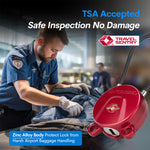 Forge TSA006 Dimple Key Cable Locks (Koala Series, Red 2 Pack)