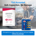 Forge Dual-Access TSA Approved Lock (Guardian series, Blue pack)