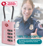 4-Digit TSA Approved Luggage Lock – TSA008 Core with Alert Indicator (Pink Pack)