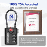 TSA Accepted Combination Luggage Lock – (Black Pack) - LockSelect 