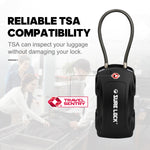 Car-Shaped TSA Cable Lock – 4-Digit Resettable Luggage Lock (Black) - LockSelect 
