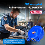 Forge TSA006 Dimple Key Cable Locks (Koala Series, Blue 2 Pack)