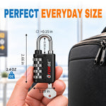 Forge Twin Guard Dual-Access Combination Padlock with Key - Black