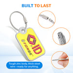 TSID QR Code Lost & Found Luggage Tag – Large Yellow