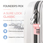 TSA-Approved Cable Luggage Locks - Pink