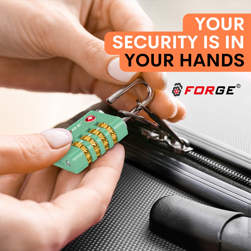 Forge Dual-Access TSA Approved Lock (Guardian series, Green pack)