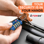Forge Dual-Access TSA Approved Lock (Guardian series, Blue pack)