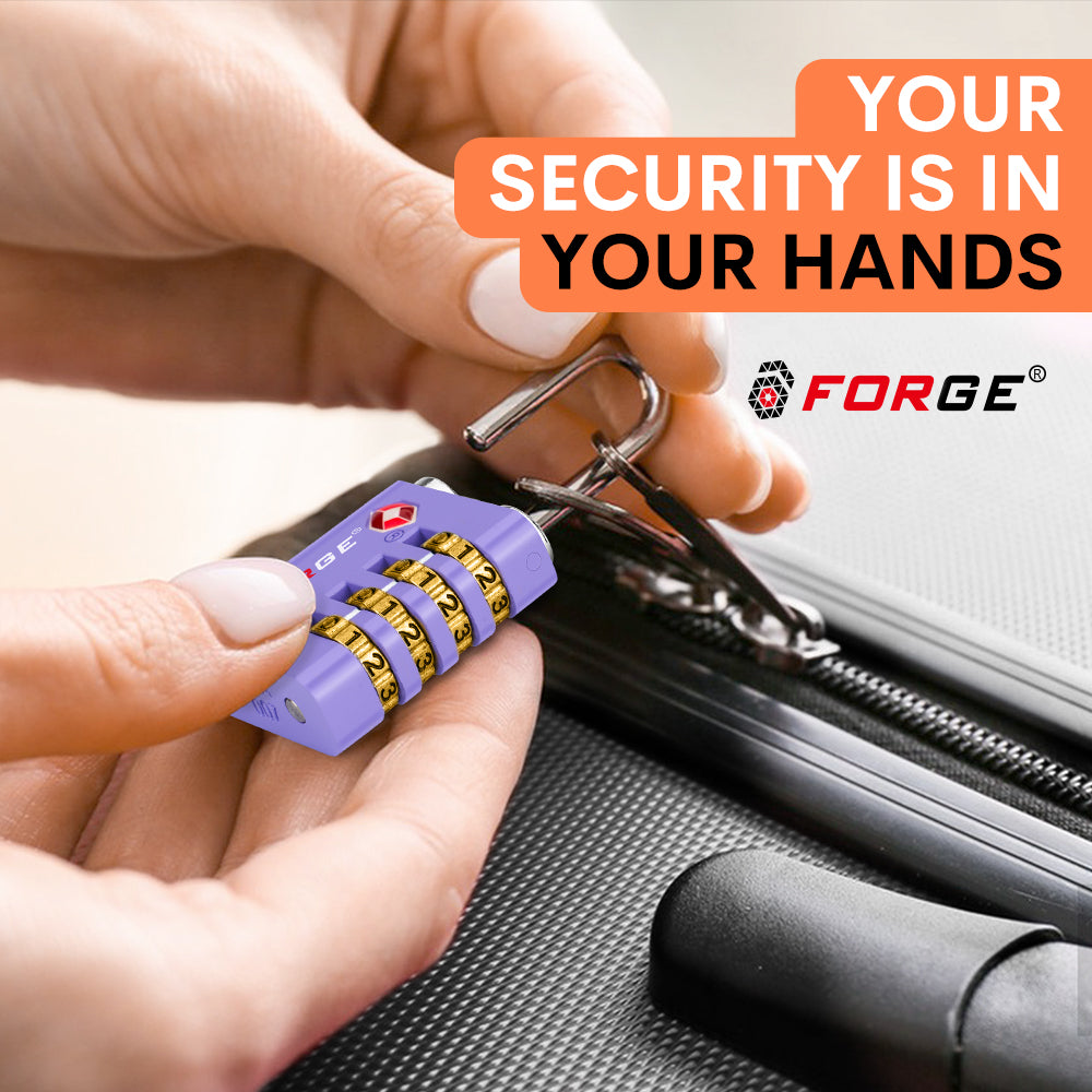 Forge Dual-Access TSA Approved Lock (Guardian series, Purple pack)