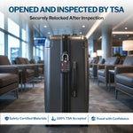 Forge TSA-Approved Luggage Lock: 3-Digit Combination, Open Alert Indicator （Titan Series Black Pack）
